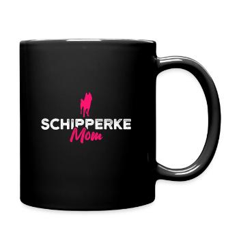 Schipperke mom - Full Colour Mug - black - Right