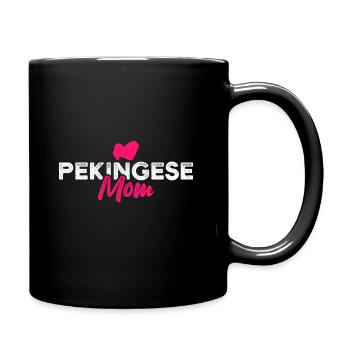Pekingese mom - Full Colour Mug - black - Right