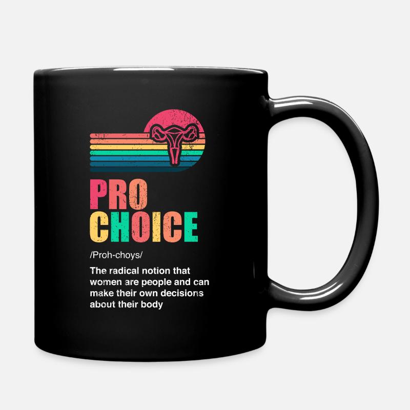 Pro Choice Definition - Tasse einfarbig - Schwarz
