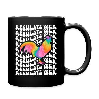 Regulieren Sie Ihren Cock Tie Dye - Tasse einfarbig - Schwarz - Rechts