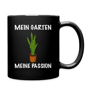 Gärtnerin Pflanzen Passion - Tasse einfarbig - Schwarz - Rechts