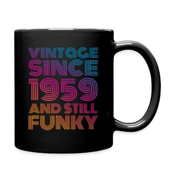 Born 1959 Retro 63 Birthday Gift - Full Colour Mug - black - Right