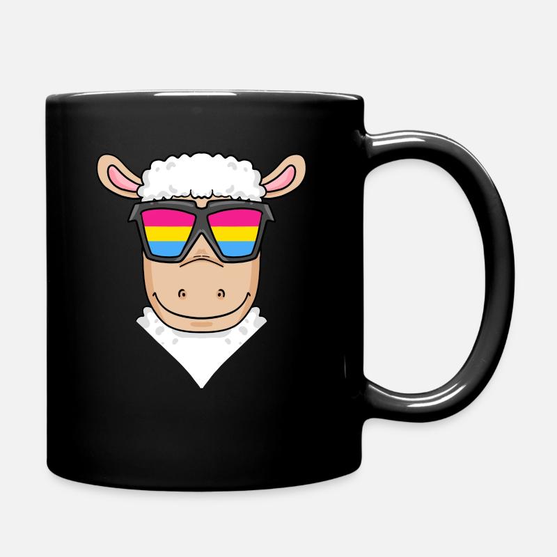 Pansexuell Schaf Geschenk - Tasse einfarbig - Schwarz