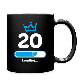 Faisceau de chargement du 20e anniversaire - Mug uni - noir - Droite