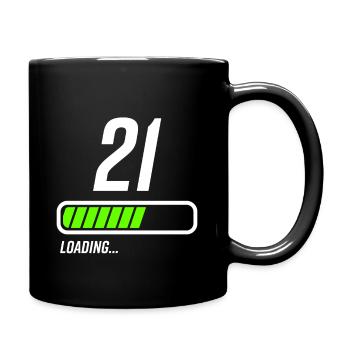 Faisceau de chargement du 21e anniversaire - Mug uni - noir - Droite