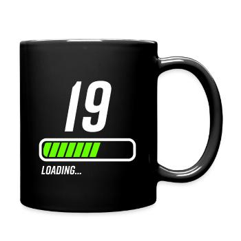 Faisceau de chargement du 19e anniversaire - Mug uni - noir - Droite