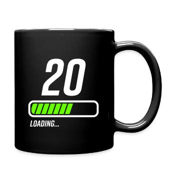 Faisceau de chargement du 20e anniversaire - Mug uni - noir - Droite