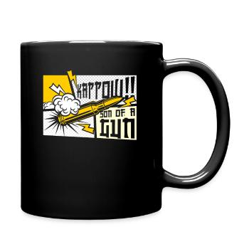 Kappow Bullets Gun Explosion Big bang Esthétique - Mug uni - noir - Droite