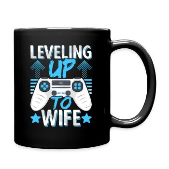 Engagement Fiancée Bride Future Wife Gamer - Full Colour Mug - black - Right