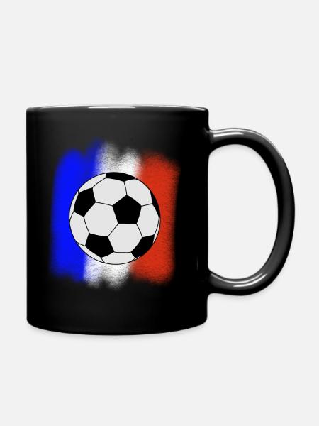 Frankreich Fussball - Tasse einfarbig - Schwarz