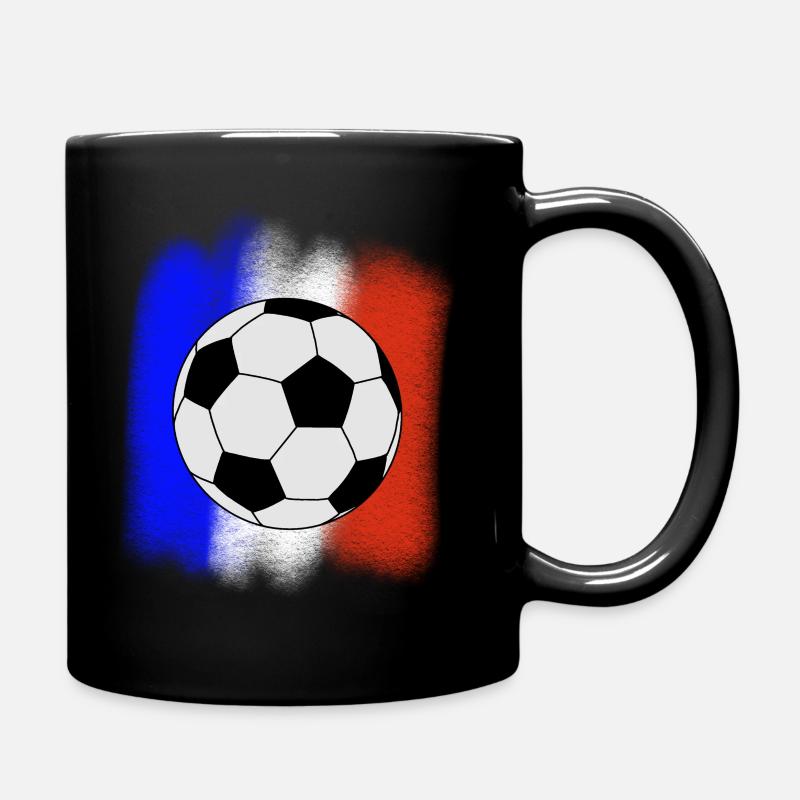 Frankreich Fussball - Tasse einfarbig - Schwarz