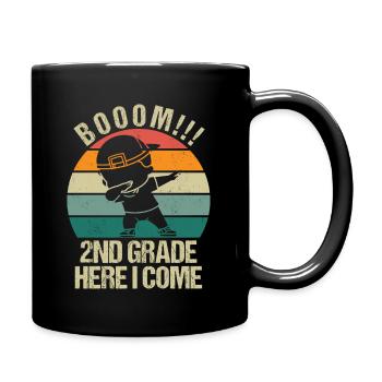 Second grade teacher for back to school - Full Colour Mug - black - Right