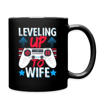 Engaged Engagement Bride Future Wife Gamer - Full Colour Mug - black - Right