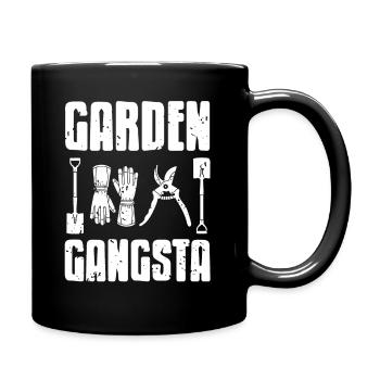Vintage Garden Gangsta Awesome Gardening Design - Mug uni - noir - Droite