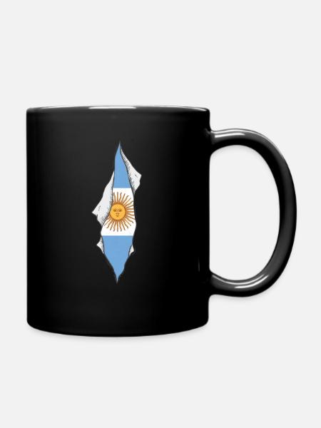 Drapeau argentin fier argentine - Mug uni - noir
