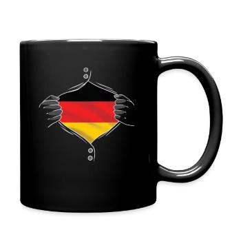 germany flag proud - Tasse einfarbig - Schwarz - Rechts