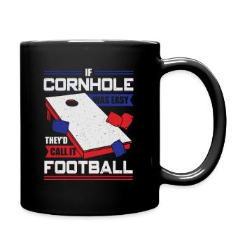 Cornhole Bean Bag Sport Sackhole Player Cadeau - Mug uni - noir - Droite