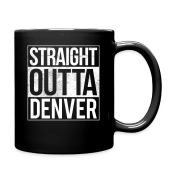 Straight Outta Denver - Full Colour Mug - black - Right