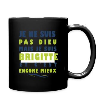 Cadeau femme pour brigitte - Mug uni - noir - Droite