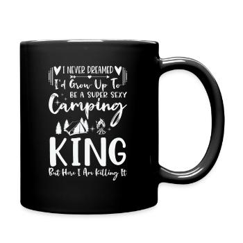 Camping Camper Outdoor Mountain Camping Place - Full Colour Mug - black - Right