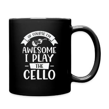 Musik Cello Instrument Klassische Musik Cellist - Tasse einfarbig - Schwarz - Rechts