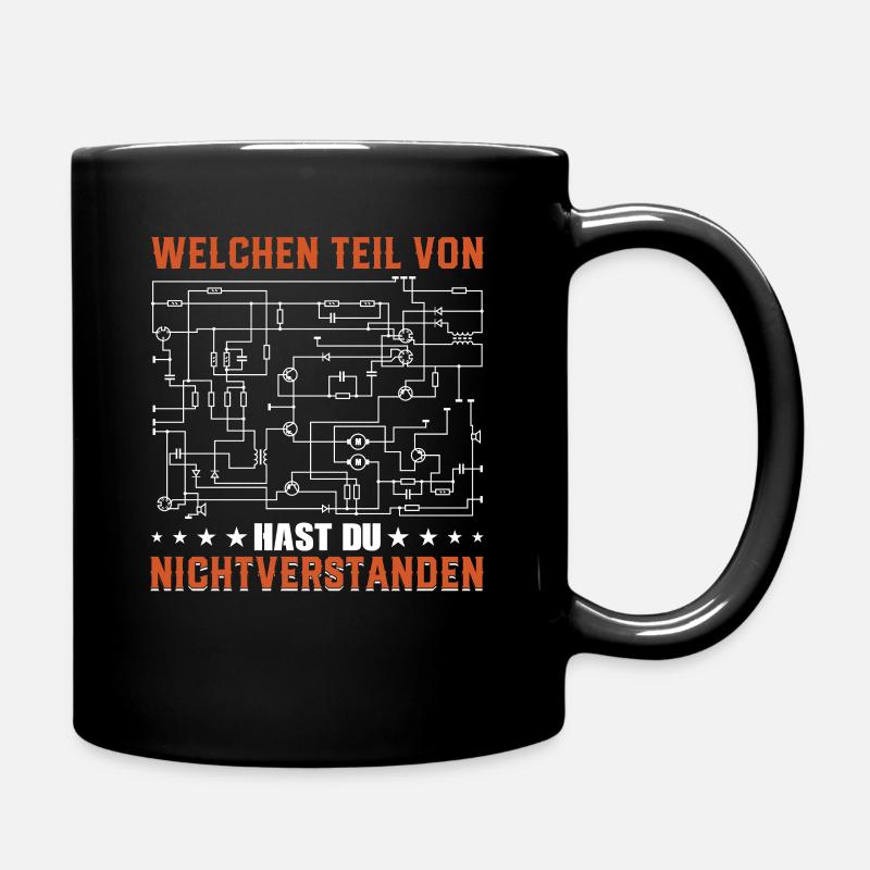 Elektriker Elektroniker Handwerker Geschenk - Tasse einfarbig - Schwarz