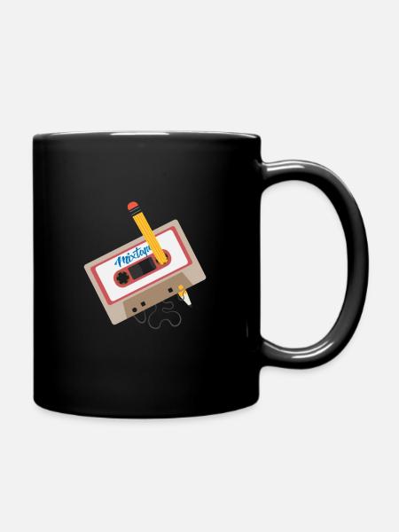 Cassette Mixtape 90s Oldschool - Mug uni - noir