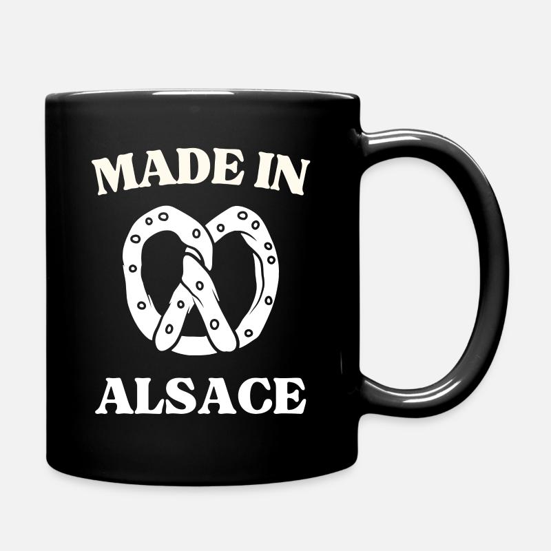 MADE IN ALSACE BRETZEL - Mug uni - noir