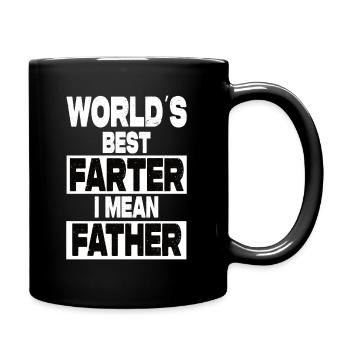 World's Best Farter I Mean Father - Full Colour Mug - black - Right