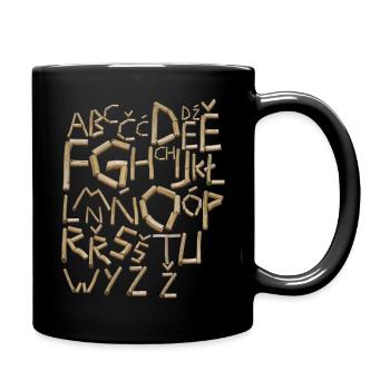 ABC daj tom psej - Tasse einfarbig - Schwarz - Rechts