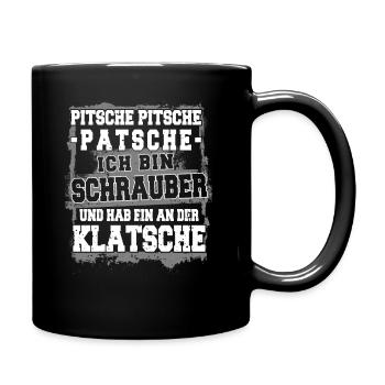 Schrauber - Auto Tuner - Autowerkstatt - Tasse einfarbig - Schwarz - Rechts