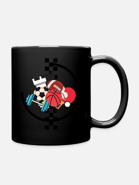 Sport Frei - Tasse einfarbig - Schwarz