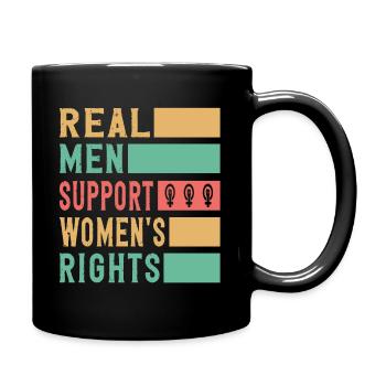 Pro Choice Feminist Women's Rights Feminism - Full Colour Mug - black - Right