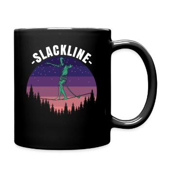 Slackline Slackline Vintage pour Slackliner - Mug uni - noir - Droite