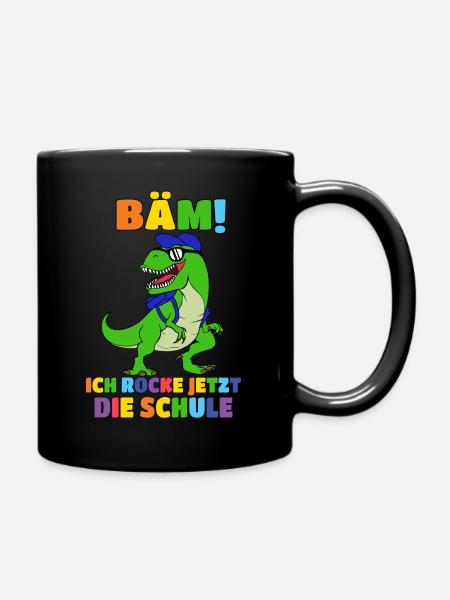 Einschulung Schulanfang Schulkind Schule 2022 - Tasse einfarbig - Schwarz