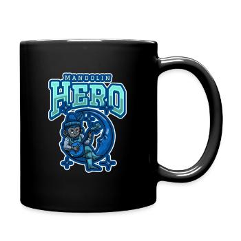Mandolin Hero - Tasse einfarbig - Schwarz - Rechts