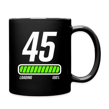 45th birthday 45 years - Full Colour Mug - black - Right