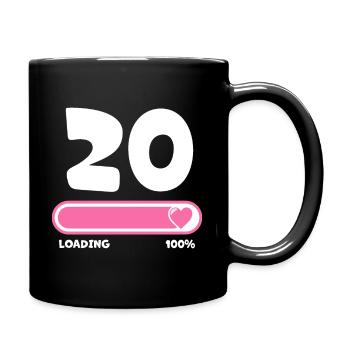 20th birthday 20 years - Full Colour Mug - black - Right