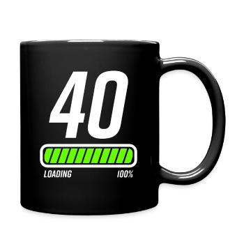 40 ans de félicitations anniversaire - Mug uni - noir - Droite