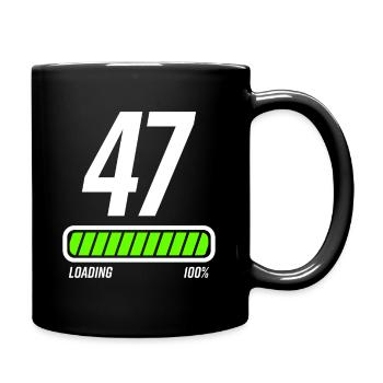 47 years 47th birthday gift - Full Colour Mug - black - Right