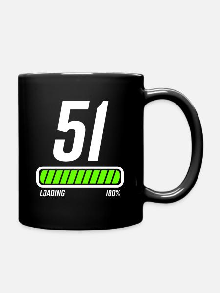 51 Jahre 51. Geburtstag Geschenk - Tasse einfarbig - Schwarz