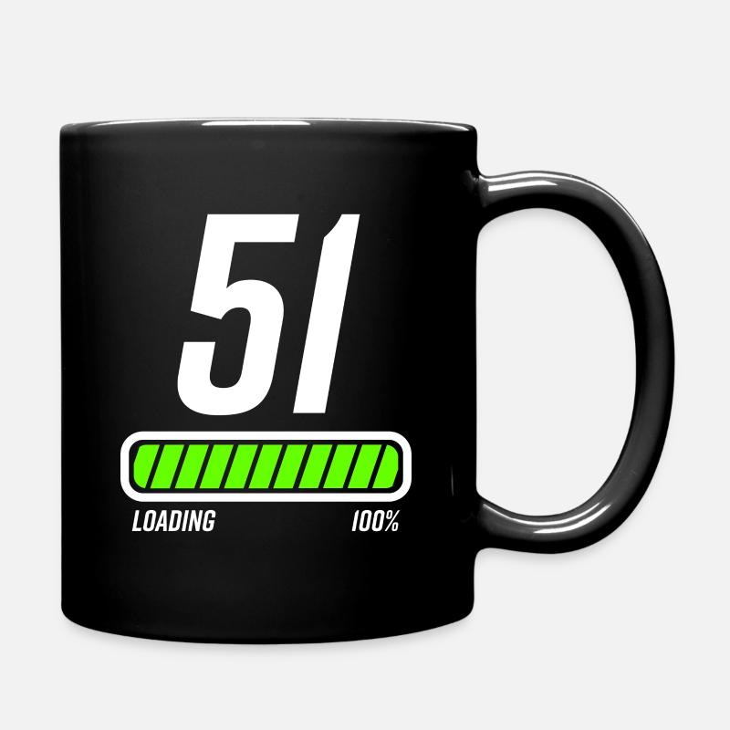 51 Jahre 51. Geburtstag Geschenk - Tasse einfarbig - Schwarz