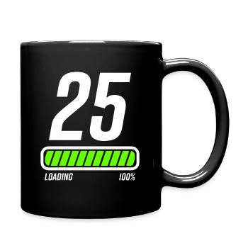 25ème anniversaire 25 ans idée cadeau - Mug uni - noir - Droite