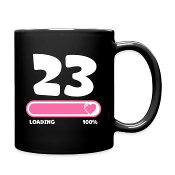 23rd birthday 23 years - Full Colour Mug - black - Right