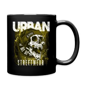 Skull Urban Streetwear - Full Colour Mug - black - Right