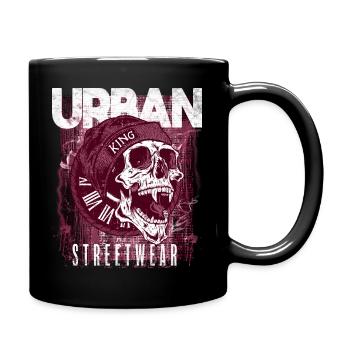 Skull Urban Streetwear - Full Colour Mug - black - Right