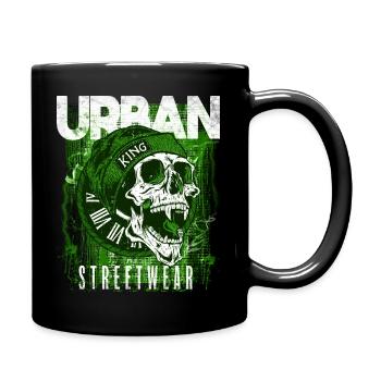 Skull Urban Streetwear - Full Colour Mug - black - Right