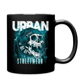 Skull Urban Streetwear - Full Colour Mug - black - Right