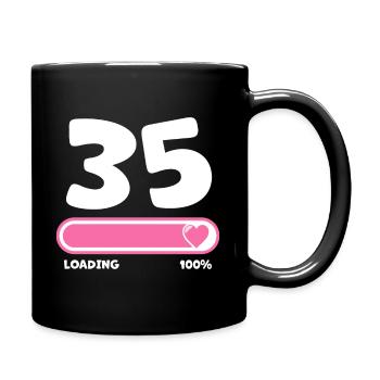 35th birthday 35 years - Full Colour Mug - black - Right
