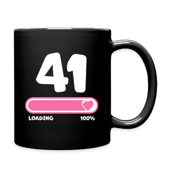 41st birthday 41 years - Full Colour Mug - black - Right
